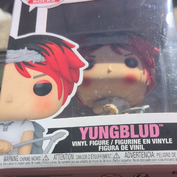 YUNGBLUD Funko Pop Figure with Red Hair 225 EX - Picture 9 of 9